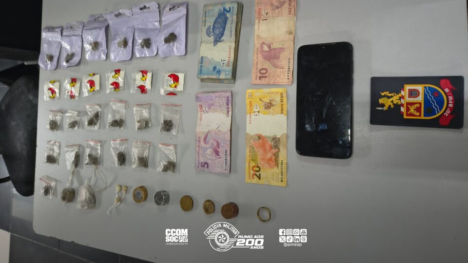 Polícia Militar prende criminoso por tráfico de drogas durante patrulhamento em Barueri/SP