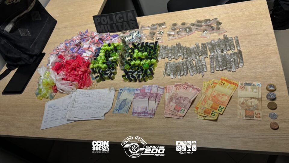 Polícia Militar desarticula tráfico de drogas em praça na Zona Sul da Capital