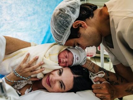 Sthefany Brito celebra chegada de seu terceiro filho, Filippo