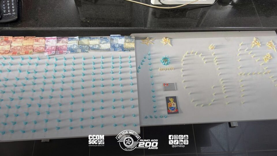 Traficante é detido em Barueri com 346 porções de cocaína