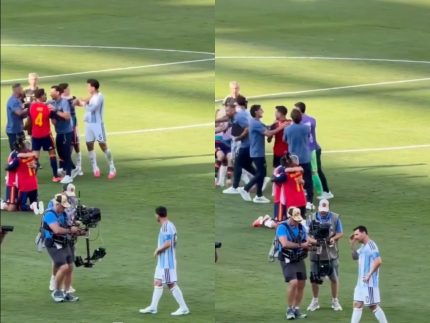 Confusão na final da Copa! Jogadores brigam e atitude de Messi rouba a cena