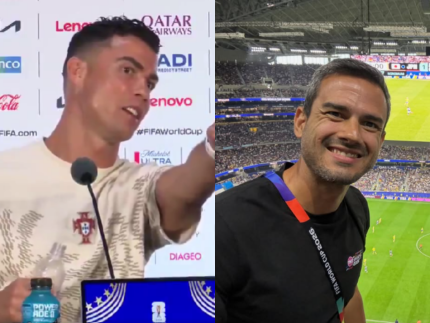 Cristiano Ronaldo alfineta jornalista brasileiro fã de Messi: “Não gosta de mim”