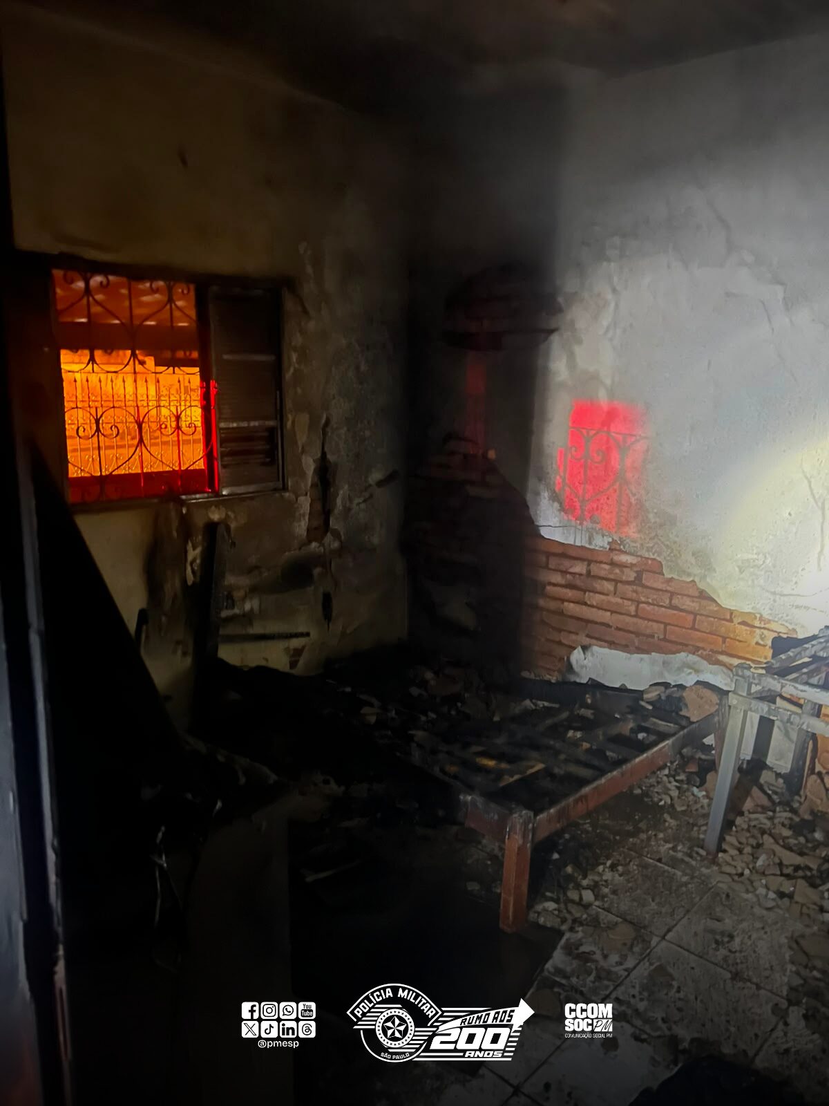 Homem com deficiência é resgatado de incêndio em residência em Iracemápolis 