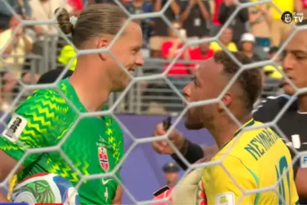 Leitura labial mostra o que Neymar disse ao goleiro da Noruega antes e depois do pênalti