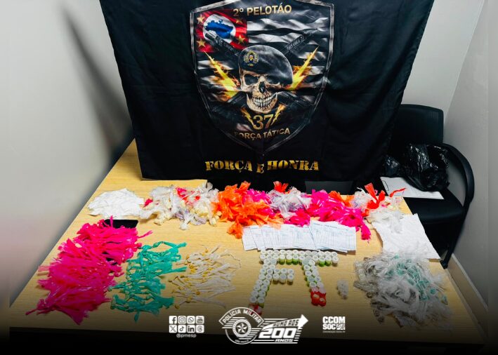 Polícia Militar apreende mais de 1,2 mil porções de drogas com traficante no Capão Redondo