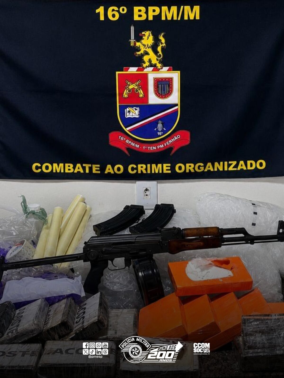 Polícia Militar descobre prédio usado como indústria do crime organizado e apreende fuzil AK-47 em Paraisópolis