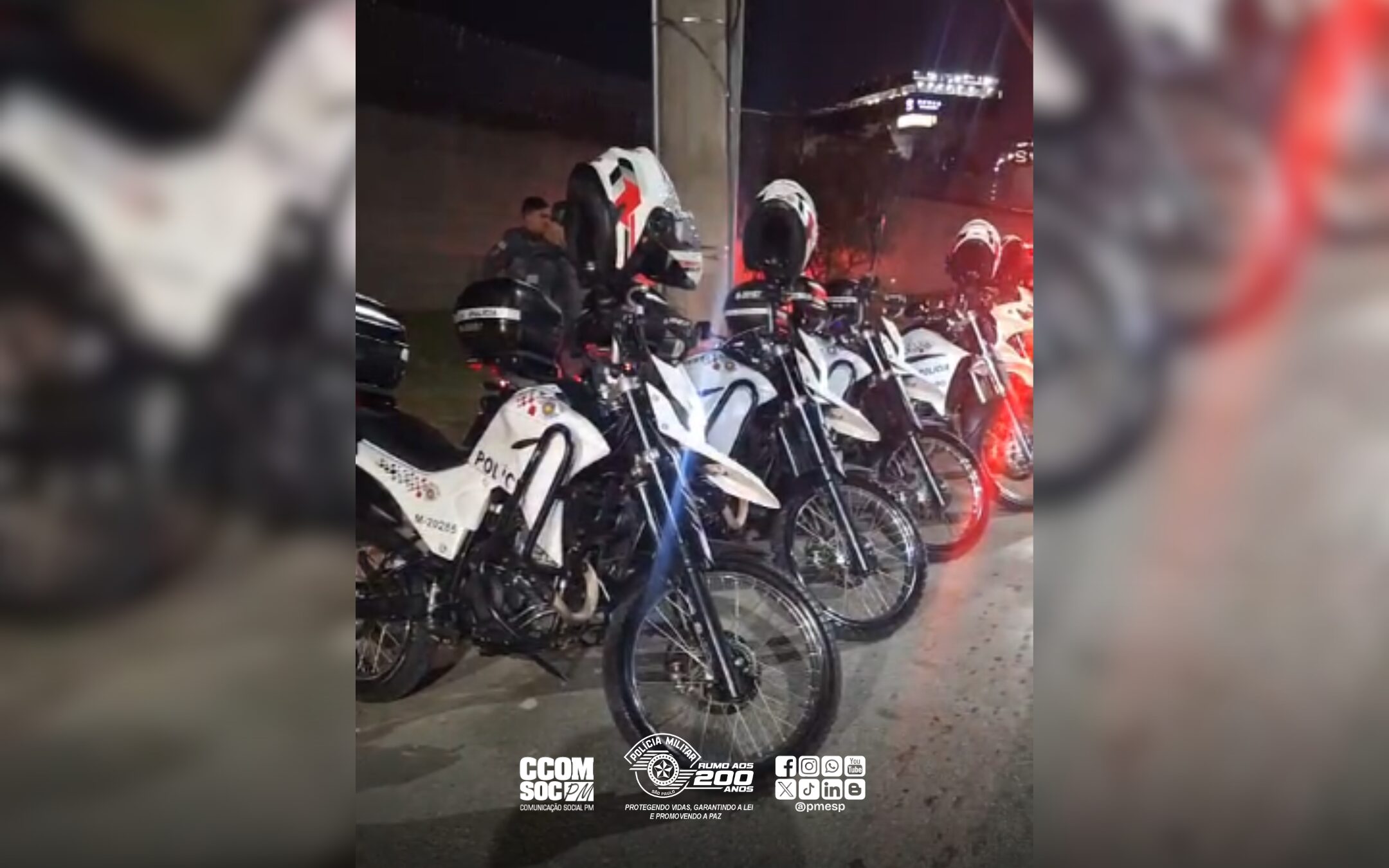 Polícia Militar reforça patrulhamento com pelotão de motos em cinco cidades da Grande São Paulo