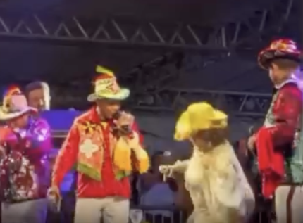 Susto no palco! Alcione cai durante show no Maranhão e é amparada pela produção