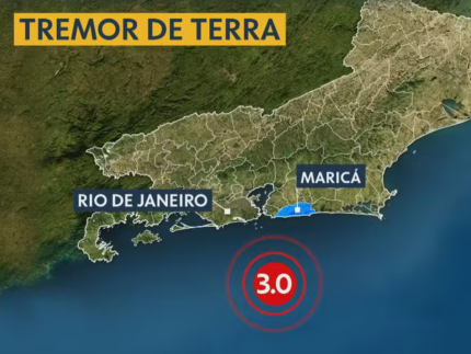 Tremores de terra são registrados no litoral do Rio de Janeiro