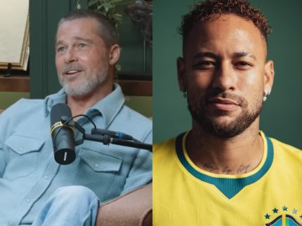 Brad Pitt diz que dará aulas de atuação para Neymar “cavar faltas”: “Precisa de ajuda”