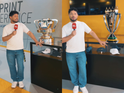 BYD celebra parceria com Corinthians e expõe taças do clube em Interlagos