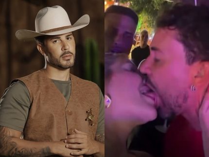 Carlinhos Maia dá beijão de língua em influenciadora no “Rancho”; saiba quem é