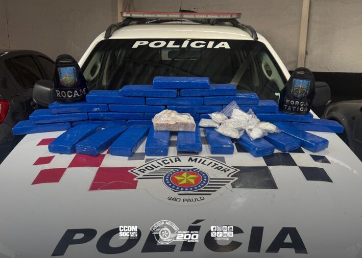 Força Tática prende traficante com 32,5 kg de drogas em Pindamonhangaba