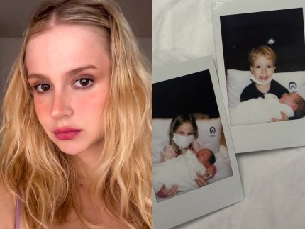 Isabella Scherer anuncia nascimento do 3º filho e mostra encontro com os gêmeos