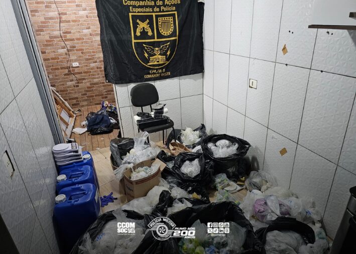 Operação localiza “casa-bomba” em Paraisópolis e causa prejuízo de mais de R$ 500 mil ao crime organizado