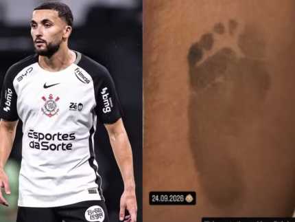 Jogador do Corinthians anuncia nascimento do segundo filho com nome nunca registrado no Brasil