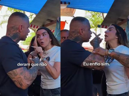 Talita Galhardo e Sargento Britto trocam ofensas em confusão durante ato de campanha no RJ