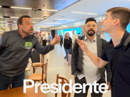 Boulos e Lucas Pavanato protagonizam bate-boca em aeroporto com ataques e provocações; veja vídeo!