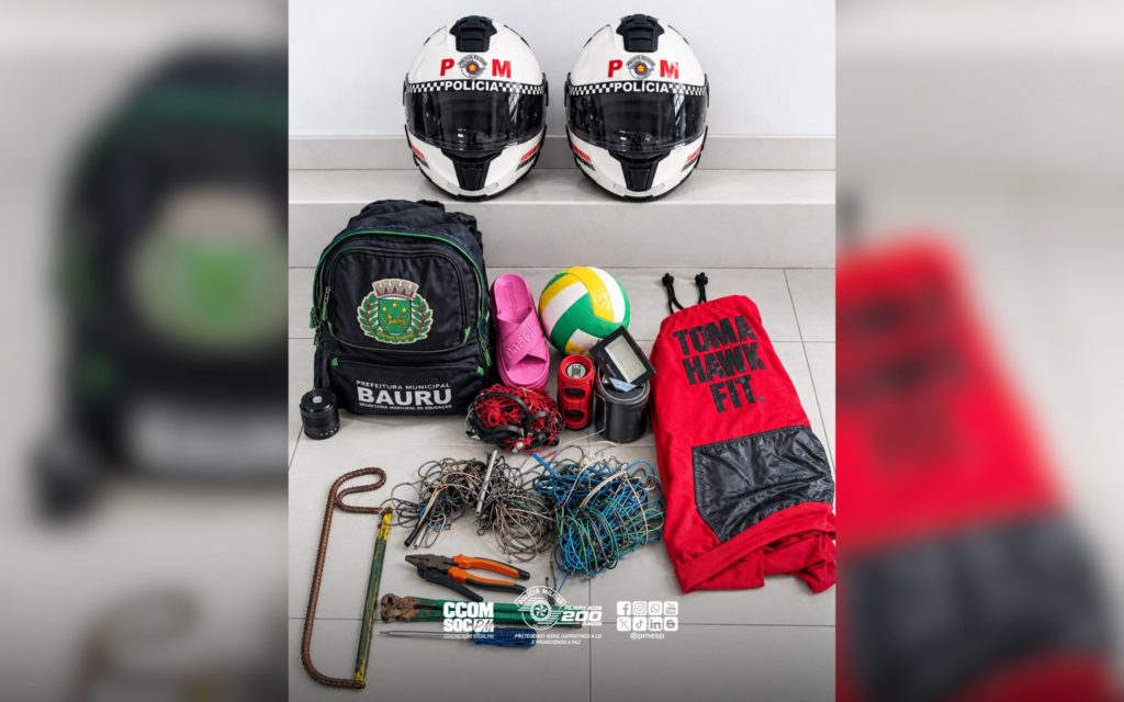 Criminoso se esconde em telhado após furto em Bauru e é preso pela PM