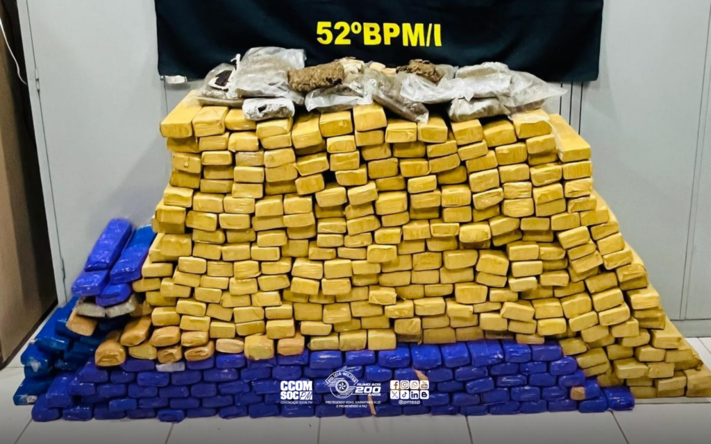 Força Tática apreende 362 kg de maconha em casa de Mirassol
