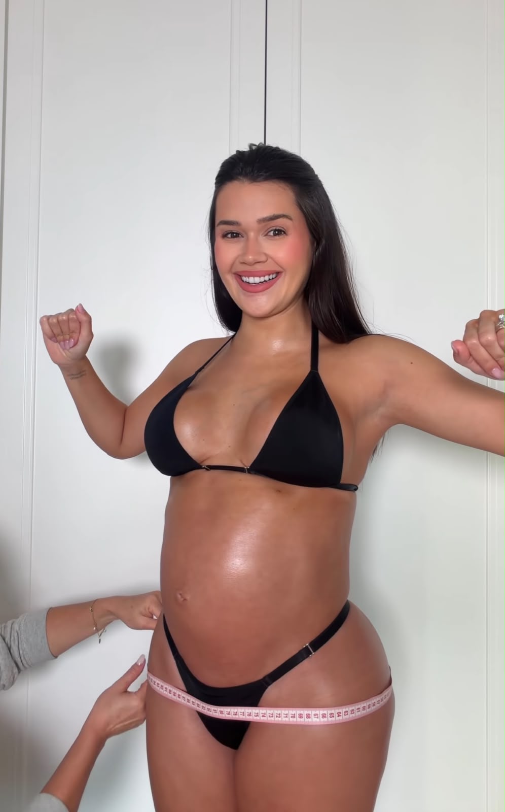 Franciny Ehlke rebate críticas após dizer que não gosta que toquem em sua barriga de grávida