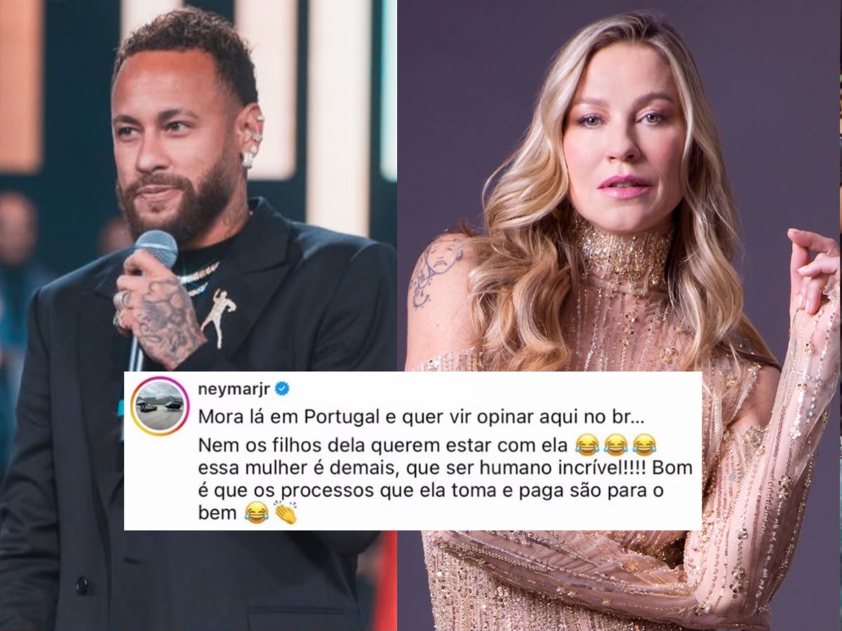 Neymar rebate crítica de Luana Piovani e provoca atriz: “Nem os filhos dela querem estar com ela”