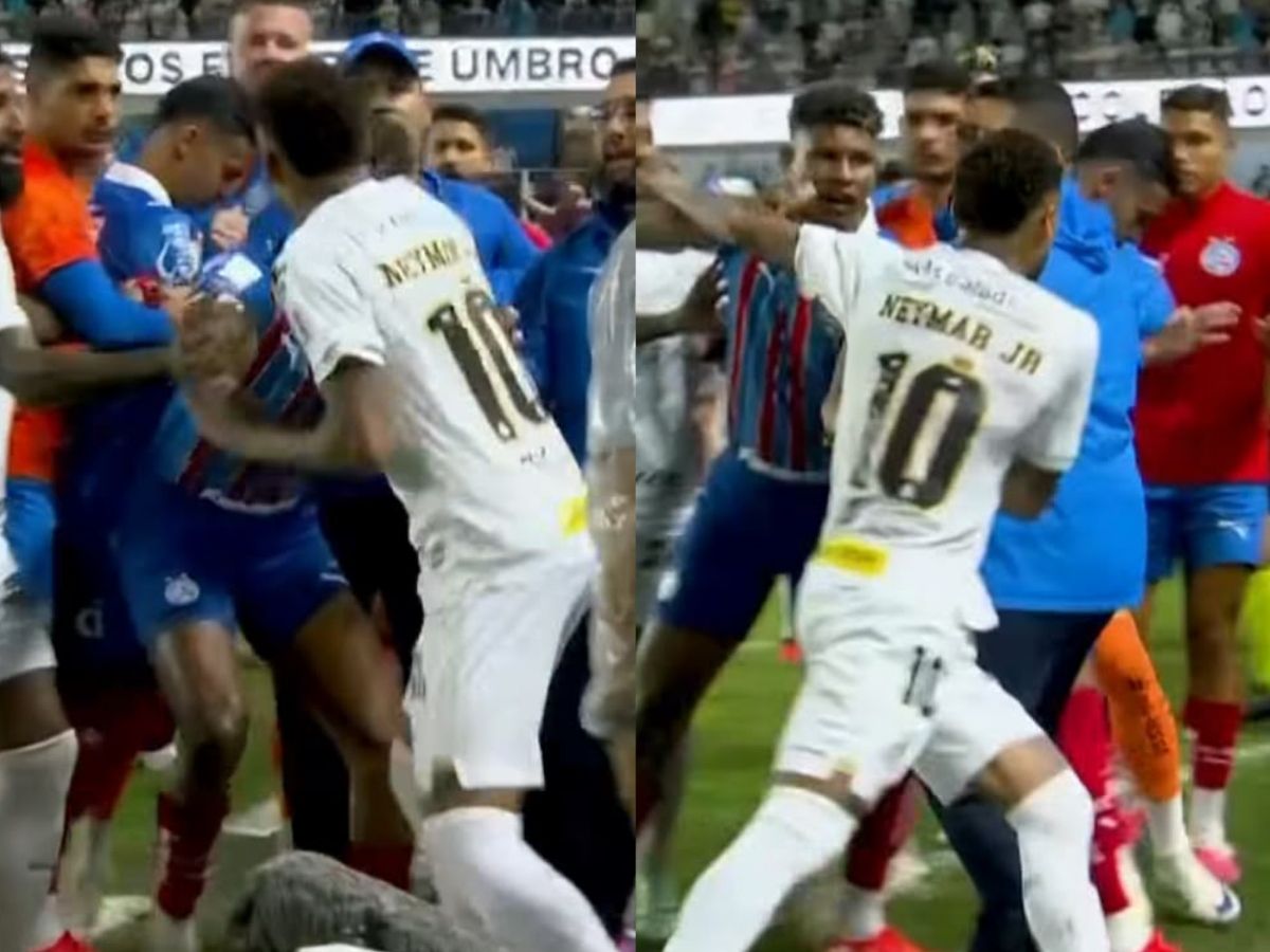 Neymar se desentende com Rodrigo Nestor, é expulso e ameaça procurar rival após jogo
