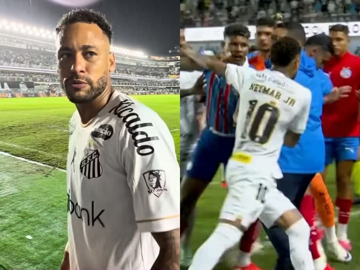 Neymar se revolta com Rodrigo Nestor após expulsão: “Foi muito safado”