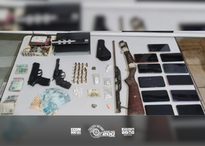 Operação conjunta prende dois homens e apreende drogas e arma de fogo em Penápolis