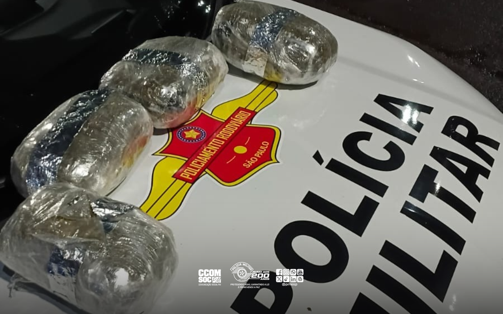 Passageira de ônibus é presa com quatro pacotes de skunk em Andradina