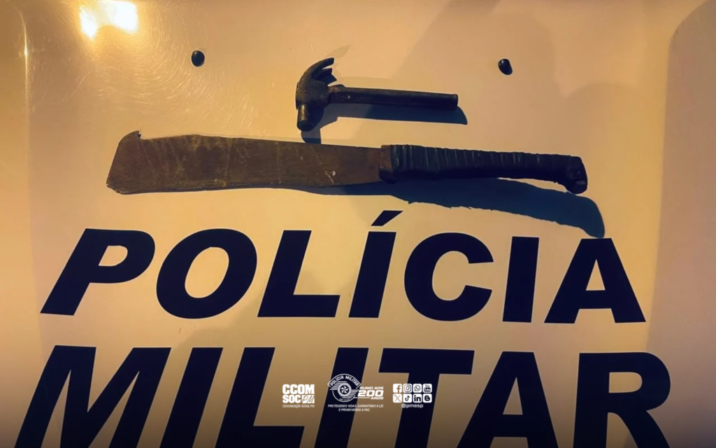 PM prende homem que atacou a enteada e o namorado dela em Areiópolis