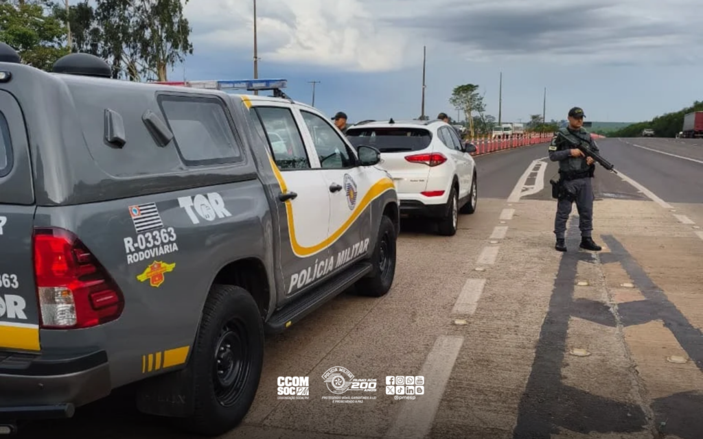 PM Rodoviária flagra carro dublê em pedágio e prende homem em Catiguá