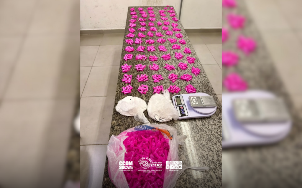 Procurado pela Justiça é preso com 698 porções de cocaína em Votorantim