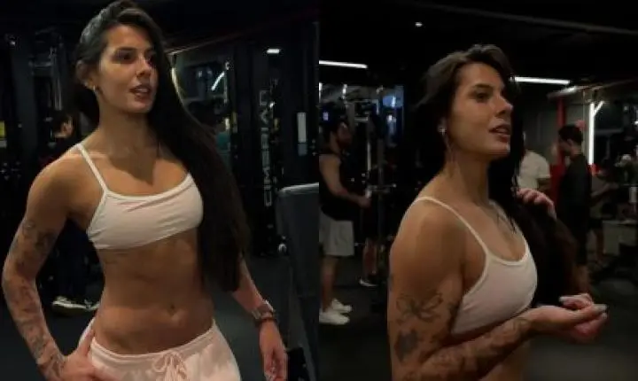 Ana Castela agita web ao postar foto exibindo corpo sarado: “Ficando forte”