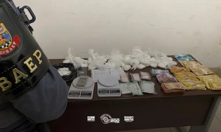 Ações do BAEP resultam na prisão de suspeito e apreensão de entorpecentes em Sumaré