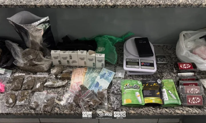 BAEP prende indivíduo e apreende mais de 2,6 kg de drogas em Limeira