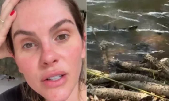 Bárbara Evans evita ataque de cobra e desabafa: “Maior susto da minha vida”