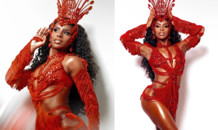 Bellinha Delfim assume posto de Juliana Paes como rainha de bateria da Viradouro