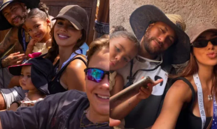 Bruna Biancardi abre álbum de viagem em família com Neymar e as filhas em Orlando