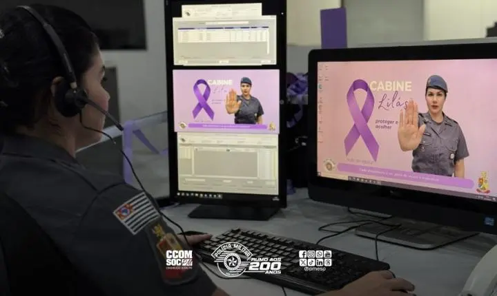 Cabine Lilás é inaugurada no COPOM de Presidente Prudente/SP