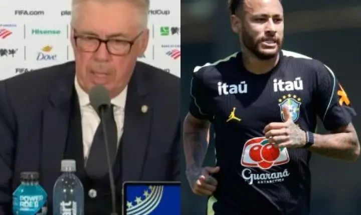 Camisa 10 de volta: Ancelotti prevê Neymar em campo contra a Escócia
