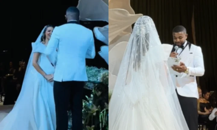 Davi Brito relembra história com Emilly durante votos de casamento: “Não foi perfeita”