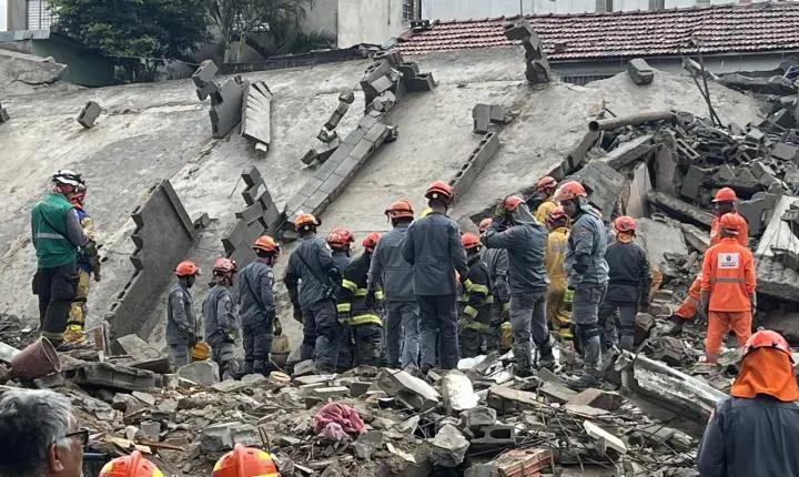Desabamento de prédio deixa dois mortos e feridos na zona leste de São Paulo