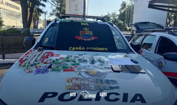 Apreensão de drogas e armas na zona sul de São Paulo