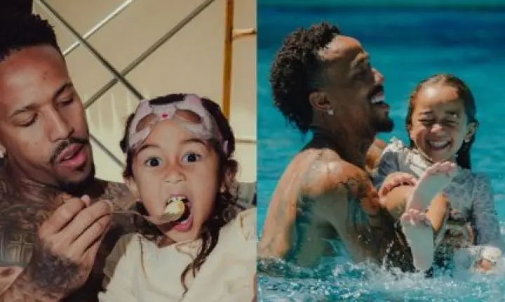 Éder Militão abre álbum com a filha, Cecília, e se declara: “A vida é bonita ao seu lado”