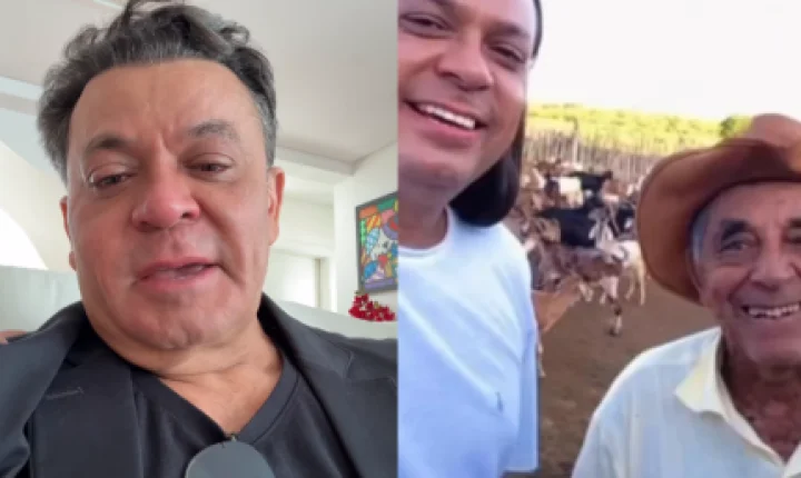 Em lágrimas, Frank Aguiar lamenta morte do pai; cantor não chegou a tempo do velório