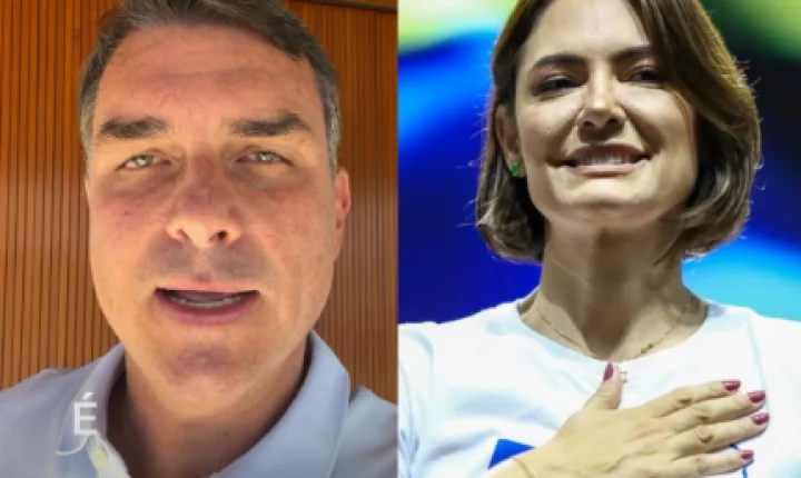 Flávio Bolsonaro pede desculpas a Michelle e busca apoio para sua candidatura