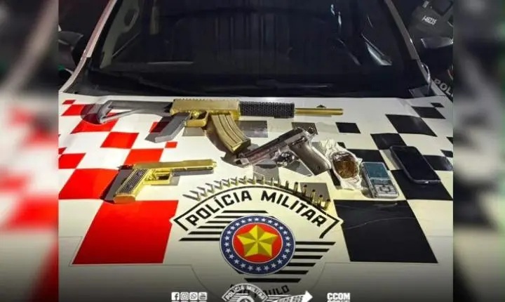 Força Tática apreende arma e réplica de fuzil em São José dos Campos