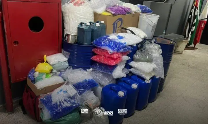 Força Tática realiza vasta apreensão de entorpecentes e materiais em Diadema