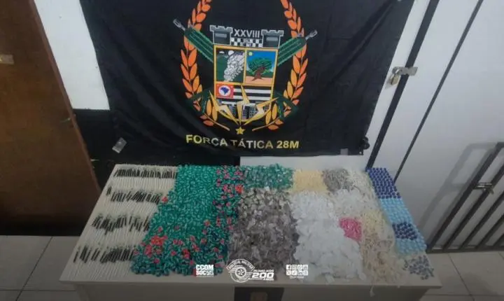 Força Tática detém indivíduo e confisca mais de 3 kg de entorpecentes na zona leste de São Paulo